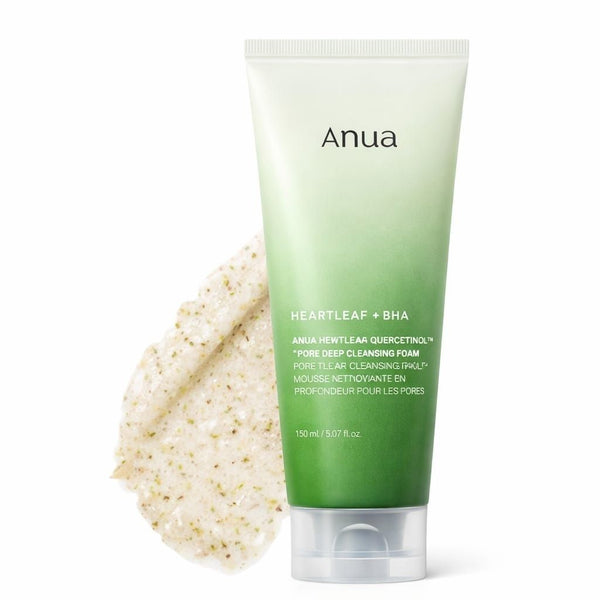 Texture Anua Heartleaf Quercetinol Pore Deep Cleansing Foam: soffice, schiumosa e detergente