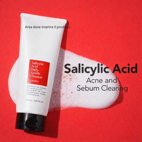 Skincare routine coreana con COSRX detergente viso per pelle pulita e luminosa