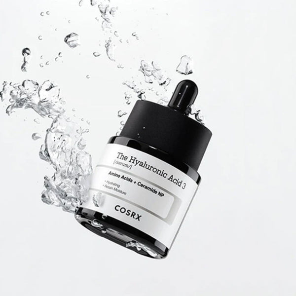 Skincare routine coreana con COSRX The Hyaluronic Acid 3 Serum per pelle rimpolpata e luminosa