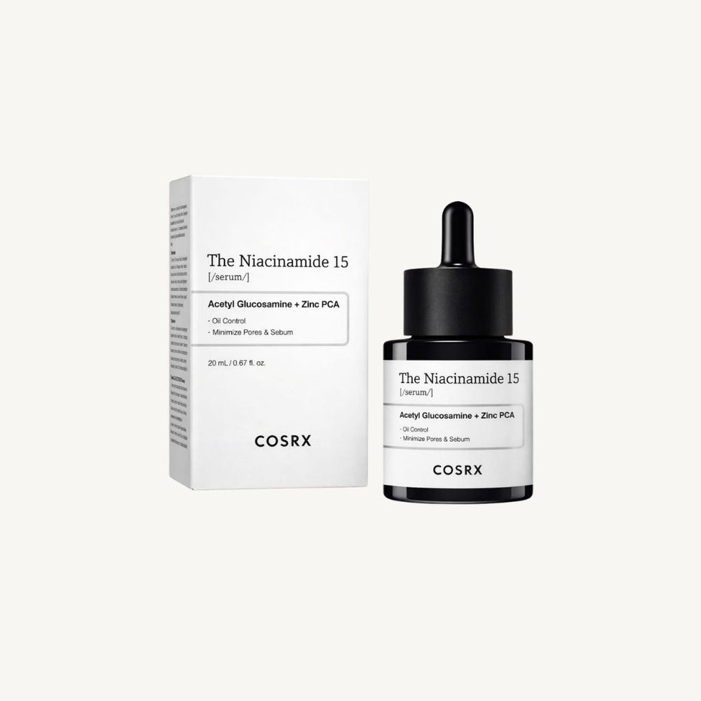 Siero viso coreano COSRX The Niacinamide 15 Serum 20 ml per una pelle luminosa e uniforme
