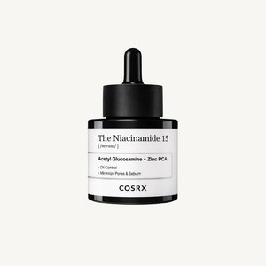 Siero viso coreano COSRX The Niacinamide 15 Serum 20 ml per una pelle luminosa e uniforme