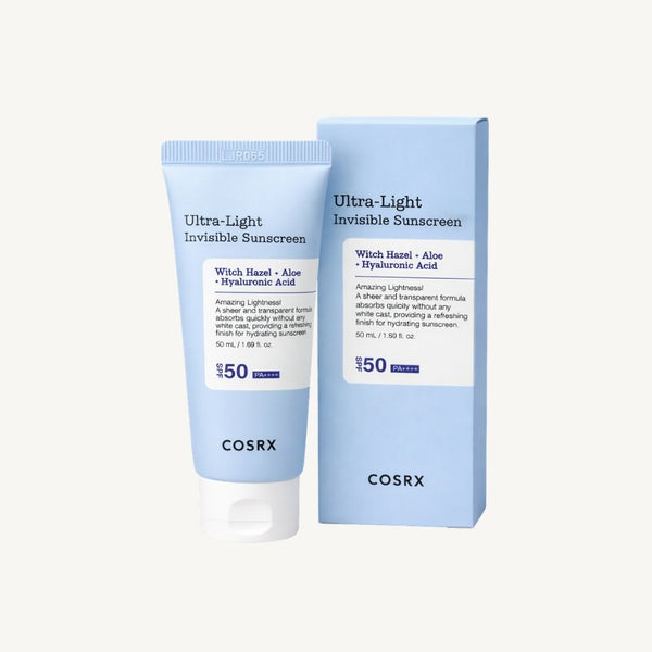 COSRX Aloe Soothing Sun Cream SPF50+ PA+++ protezione solare viso coreana con confezione