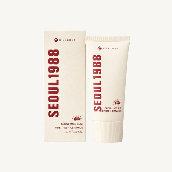 K-SECRET SEOUL 1988 Sun SPF50+ PA++++ protezione solare viso coreana con confezione