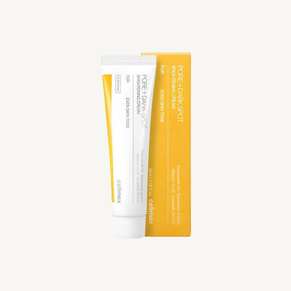 Crema viso coreana Celimax Pore + Dark Spot Brightening, vaso singolo del trattamento illuminante e uniformante per pori e macchie scure