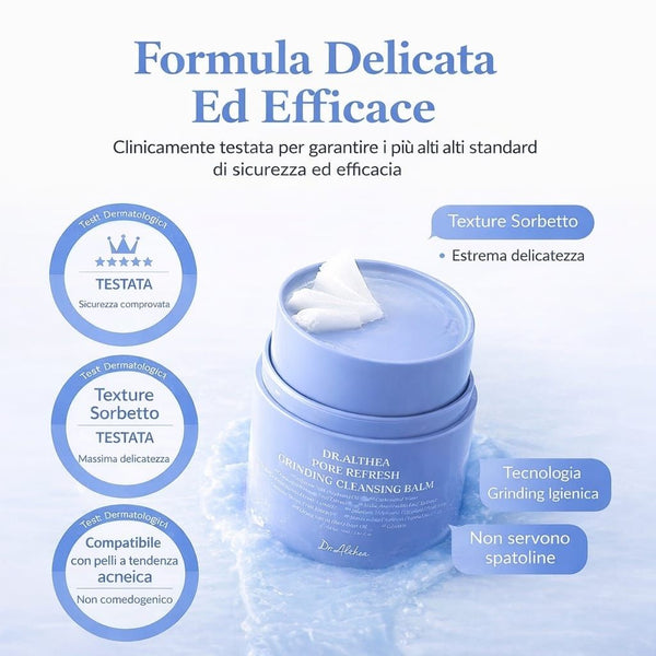 Texture Dr. Althea Pore Refresh Grinding Cleansing Balm detergente viso coreano