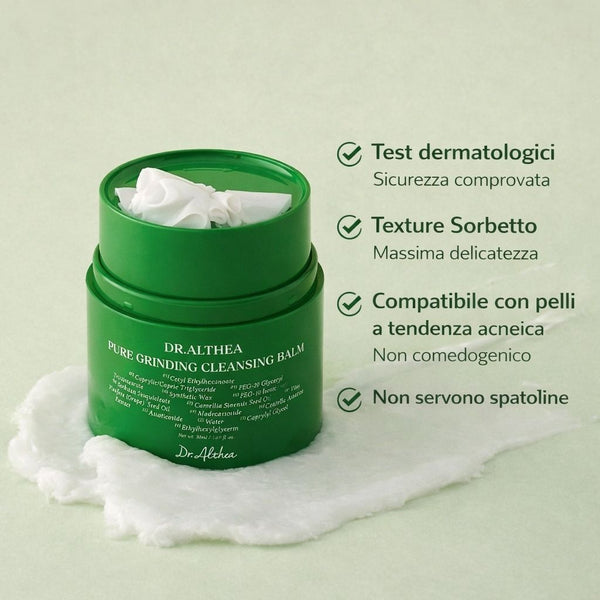 Texture Dr. Althea Pure Grinding Cleansing Balm detergente viso coreano