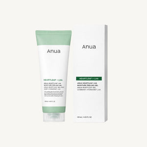 Anua Heartleaf LHA Moisture Peeling Gel esfoliante viso coreano con confezione