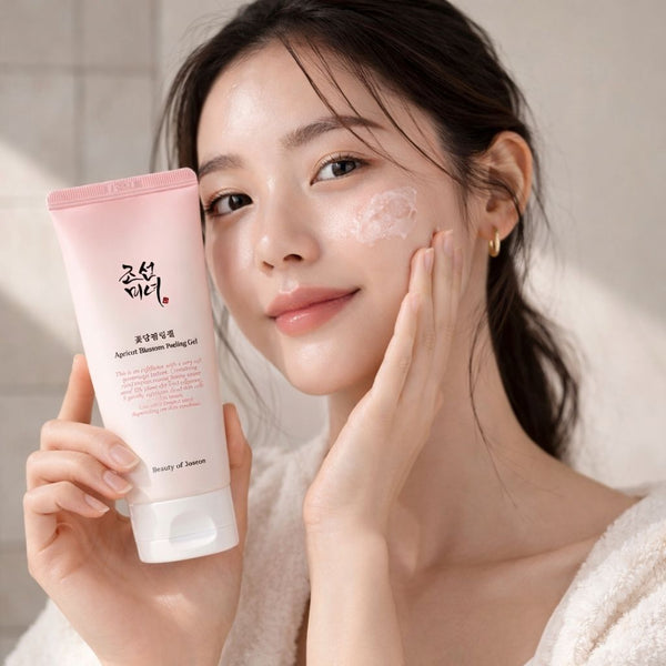 Texture Beauty of Joseon Apricot Blossom Peeling Gel esfoliante viso coreano