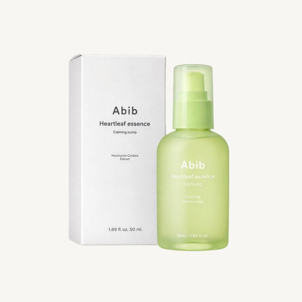Abib Heartleaf Essence Calming Pump essenza viso coreana con confezione