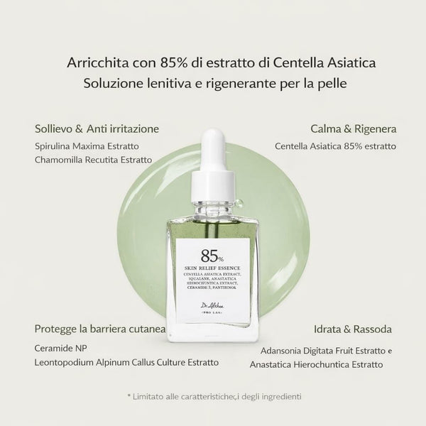 Benefici essenza coreana Dr. Althea Skin Relief Essence lenisce rossori, idrata e rinforza la barriera cutanea