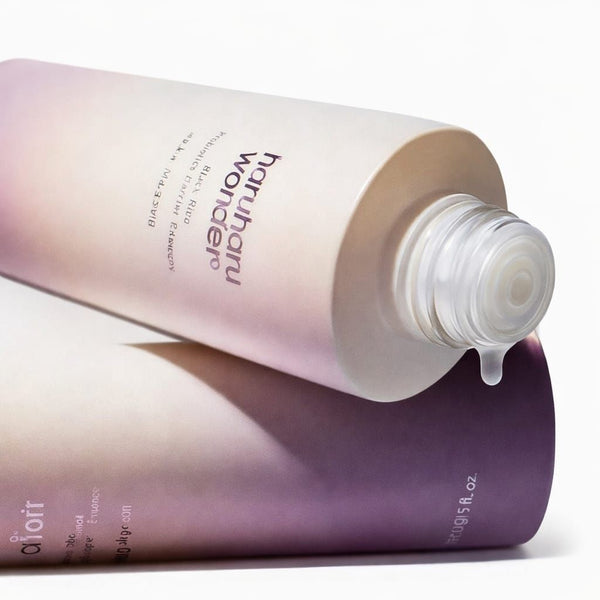 Texture leggera e nutriente della essenza coreana Haruharu Wonder Black Rice Probiotics Barrier Essence