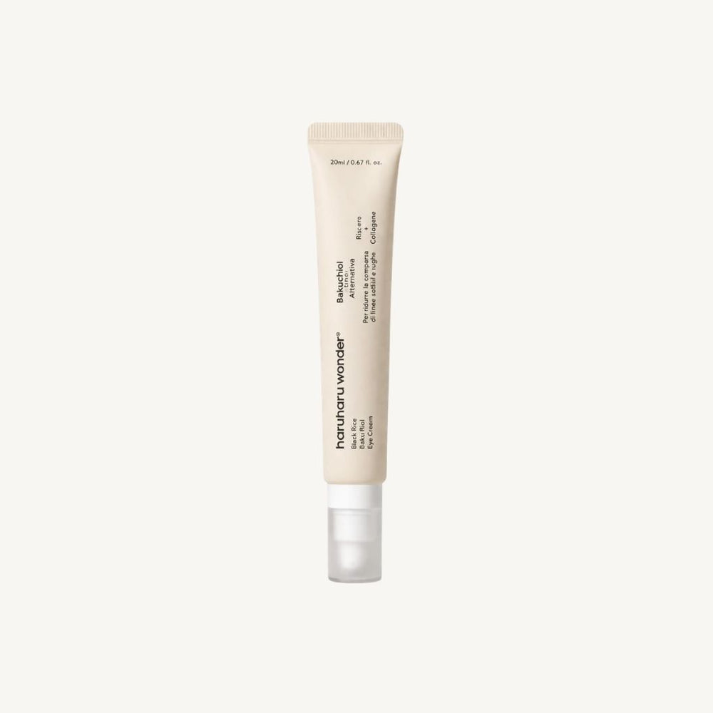 Haruharu Wonder Black Rice Bakuchiol Eye Cream 20 ml, crema contorno occhi anti-age con Bakuchiol e Acido Ialuronico per uno sguardo giovane e luminoso