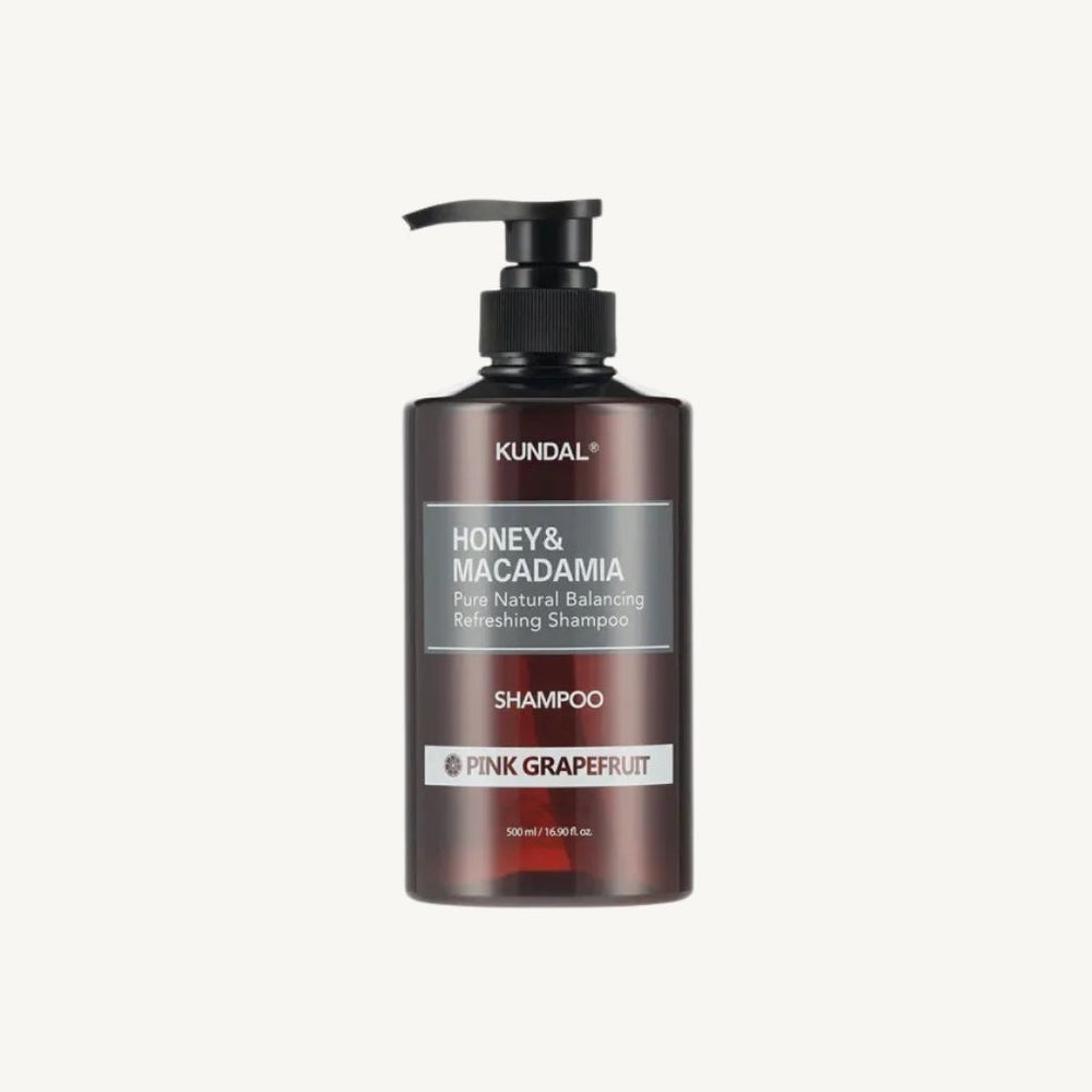 KUNDAL Honey & Macadamia Nature Shampoo Pink Grapefruit 500ml shampoo coreano nutriente e idratante per capelli secchi e danneggiati