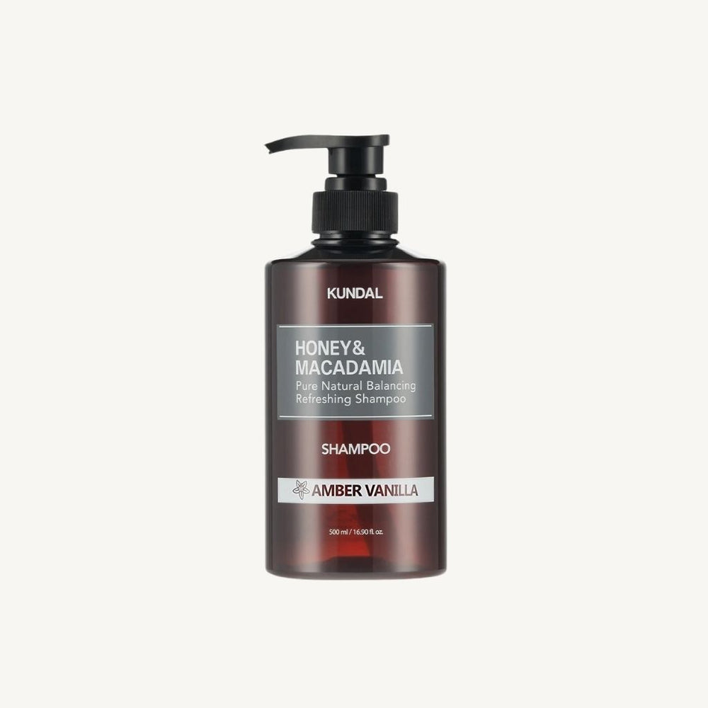 KUNDAL Honey & Macadamia Protein Treatment Amber Vanilla 500ml trattamento capelli coreano nutriente e riparatore per capelli secchi danneggiati e sfibrati