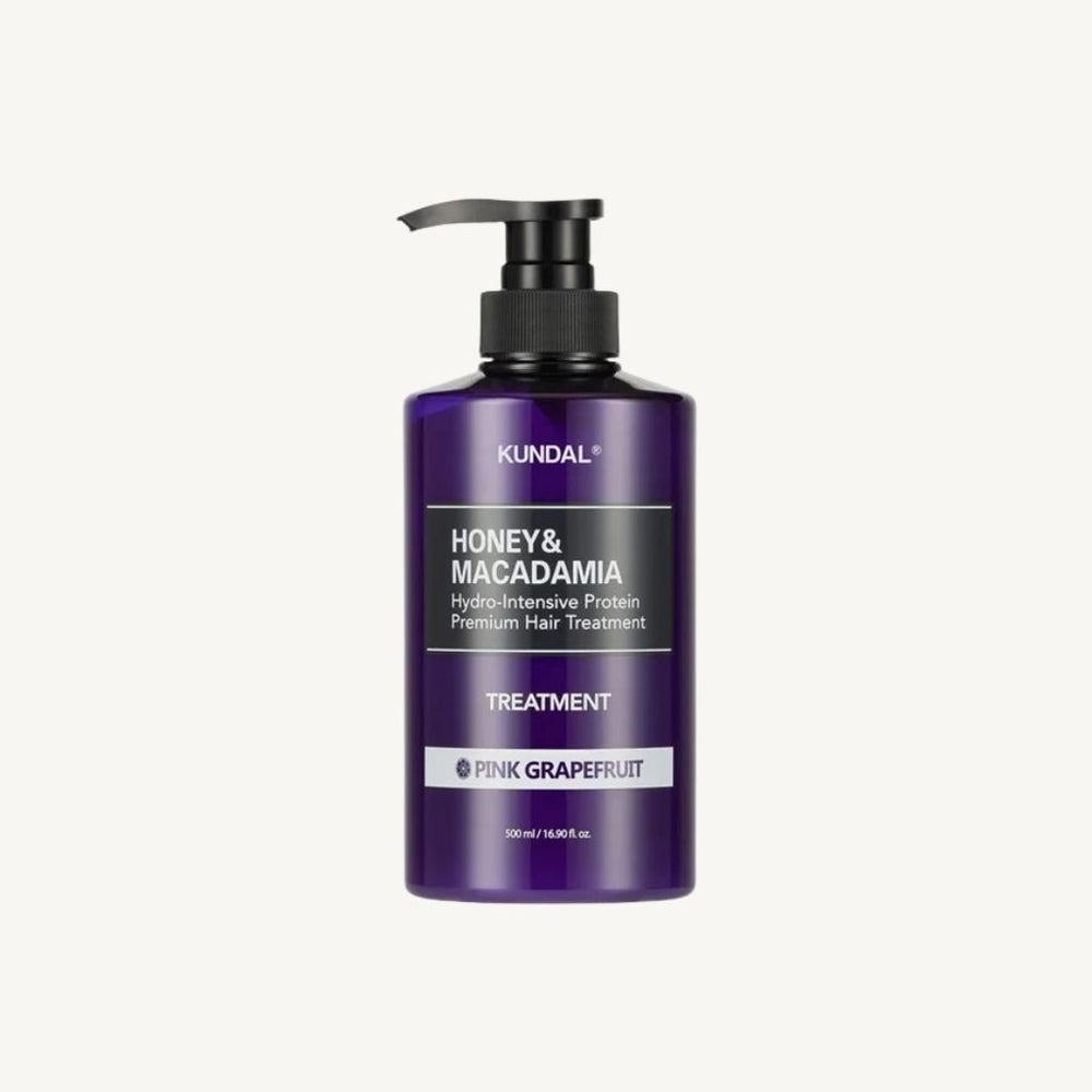 KUNDAL Honey & Macadamia Protein Treatment Pink Grapefruit 500ml trattamento capelli coreano con proteine nutriente e riparatore per capelli secchi danneggiati e sfibrati