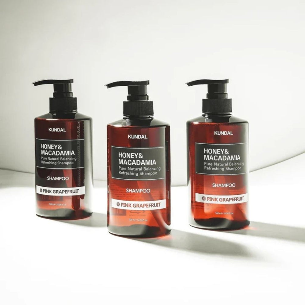KUNDAL Honey & Macadamia Nature Shampoo Pink Grapefruit 500ml shampoo coreano nutriente e idratante per capelli secchi e danneggiati
