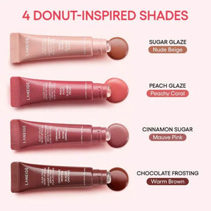 Swatch colori della linea Laneige Glaze Craze Tinted Lip Serum