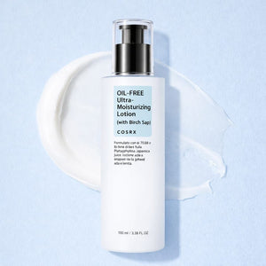 Texture leggera e oil-free della lozione viso coreana COSRX per idratazione senza ungere la pelle