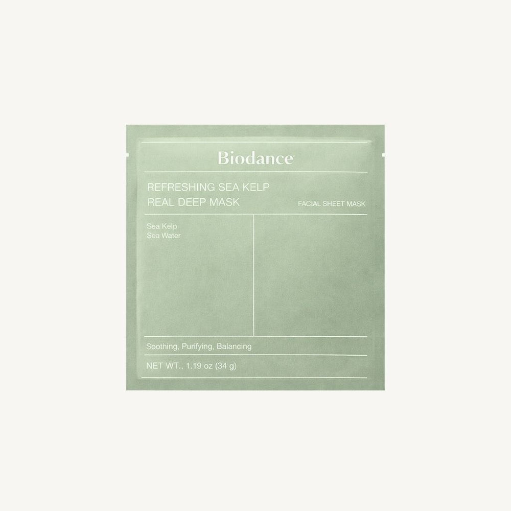 Biodance Refreshing Sea Kelp Real Deep Mask 4 pezzi maschera viso coreana