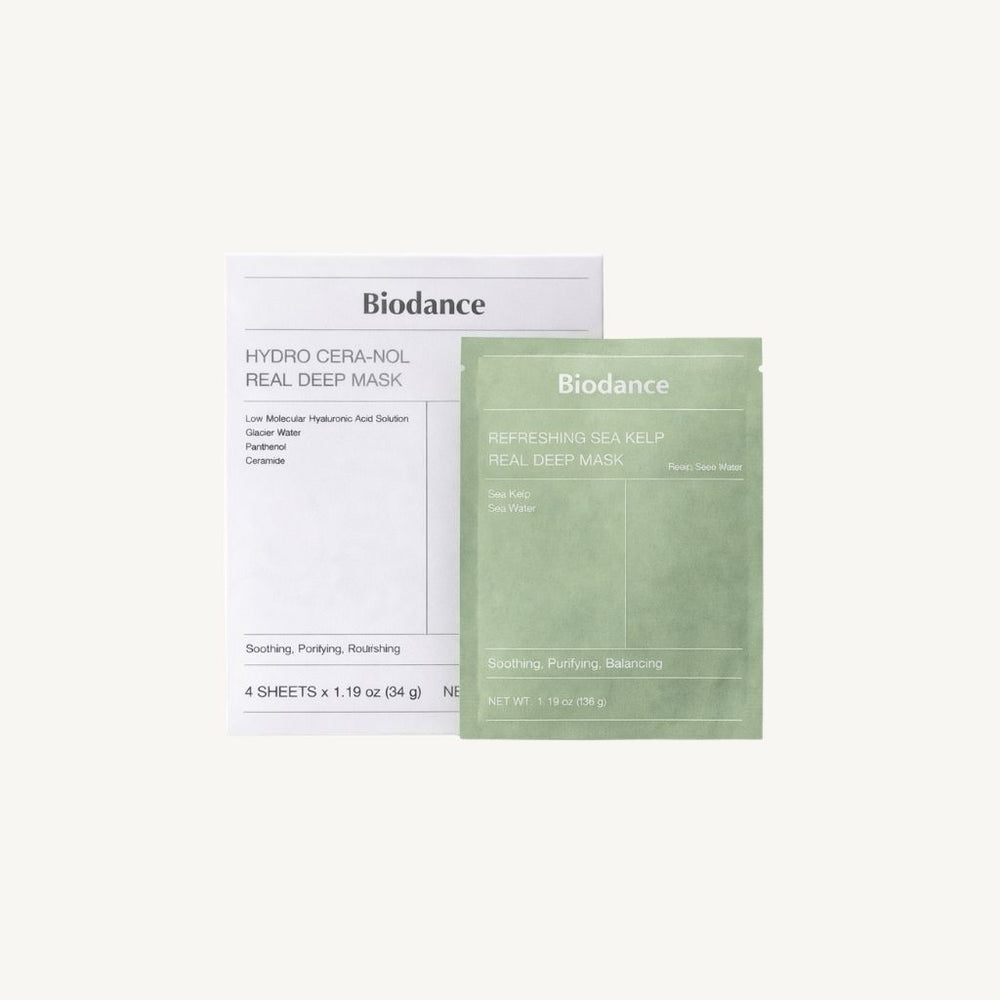 Biodance Refreshing Sea Kelp Real Deep Mask 4 pezzi maschera viso coreana