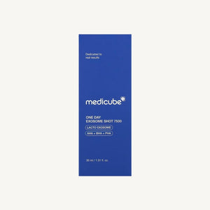 Confezione originale di MEDICUBE One Day Exosome Shot Pore Ampoule 7500 30 ml