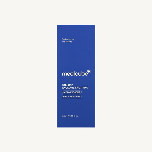 Confezione originale di MEDICUBE One Day Exosome Shot Pore Ampoule 7500 30 ml
