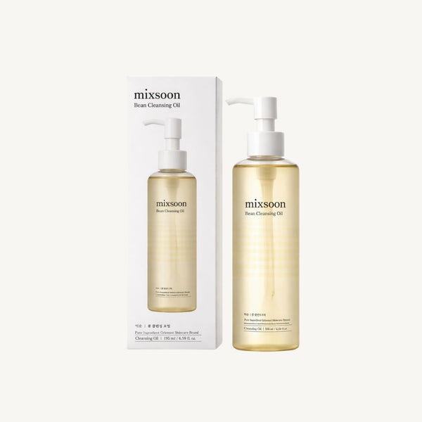 Olio detergente Mixsoon Bean Cleansing Oil con confezione originale
