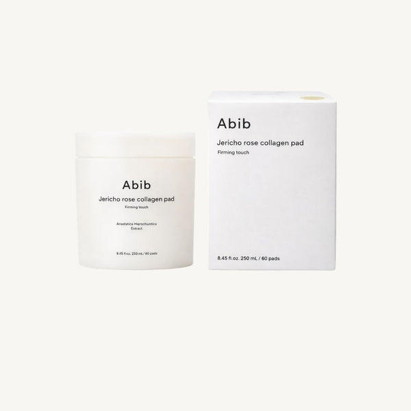 Pad tonificante coreano Abib Jericho Rose Collagen Pad Firming Touch con confezione originale per elasticità e compattezza