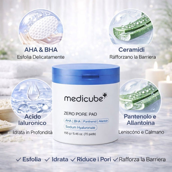 Ingredienti Medicube Zero Pore Pad 2.0 pad viso coreano