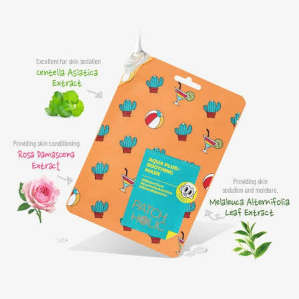Ingredienti PATCH HOLIC AQUA Soothing Mask 20 ml maschera viso coreana lenitiva