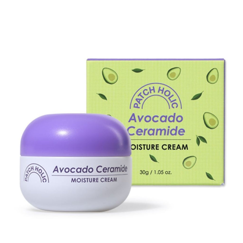 PATCH HOLIC Avocado Ceramide Moisture Cream 30 g crema viso coreana idratante e nutriente
