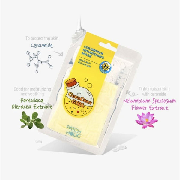 Ingredienti PATCH HOLIC COLORPICK Nourishing Mask 20 ml maschera viso coreana nutriente