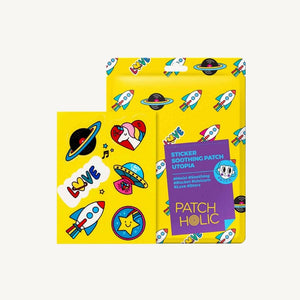 PATCH HOLIC Sticker Soothing Patch Utopia 12 g con confezione originale, cerotti viso per sollievo immediato