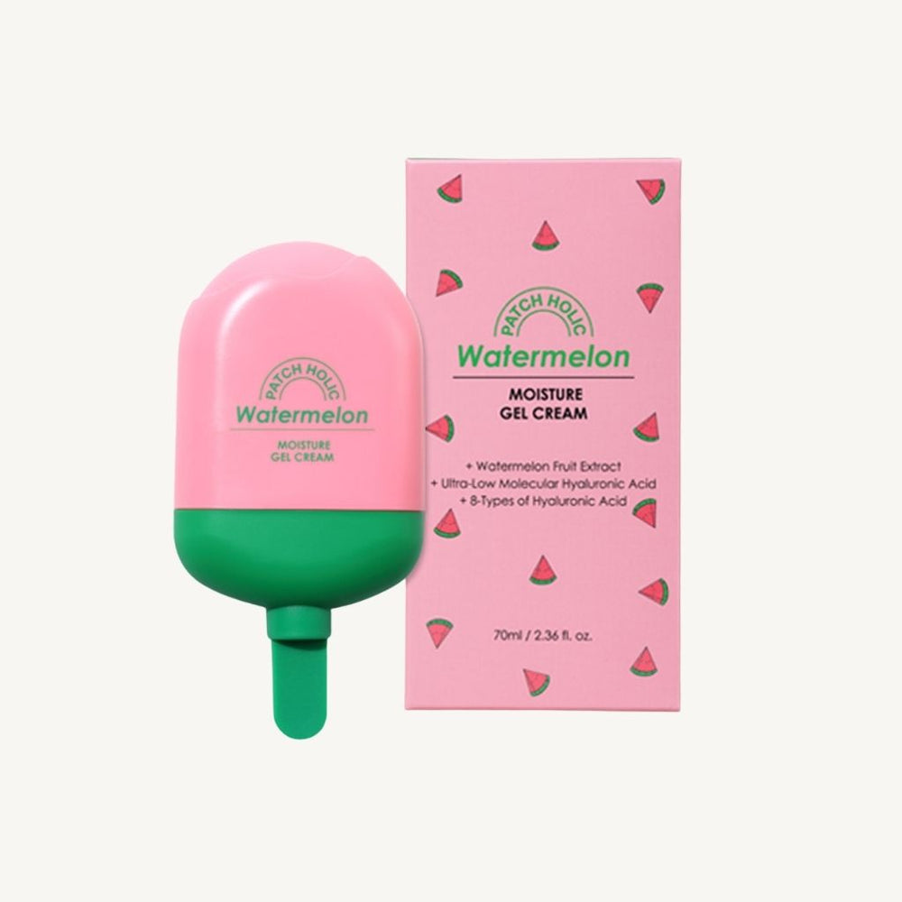 PATCH HOLIC Watermelon Moisture Gel Cream 70 ml con confezione originale crema viso rinfrescante