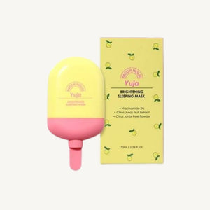 PATCH HOLIC Yuja Brightening Sleeping Mask 70 ml con confezione originale, maschera viso notturna illuminante