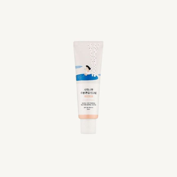 ROUND LAB Birch Moisture Tone-up Sunscreen SPF 50+ da 50 ml, crema solare viso idratante con effetto tone-up per una protezione elevata dai raggi UVA e UVB.