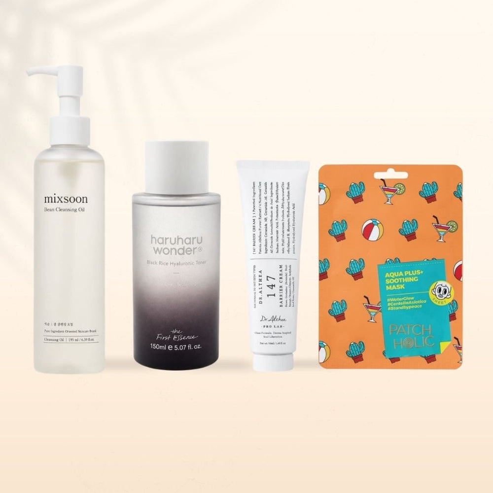Set lenitivo per pelli sensibili, formulato per calmare e idratare la pelle irritata. Aiuta a ridurre rossori e infiammazioni, regalando comfort e freschezza