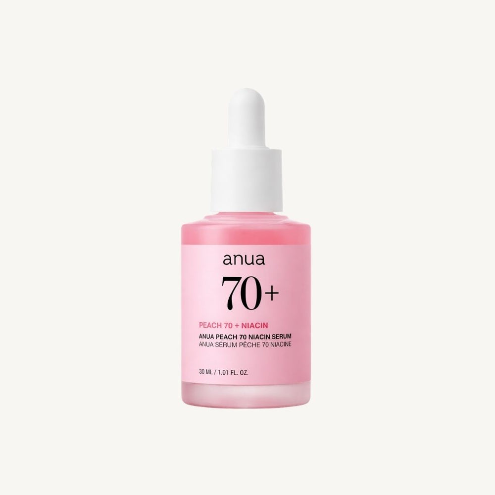 Siero viso coreano Anua Peach 70 Niacin Serum per pelle luminosa e uniforme