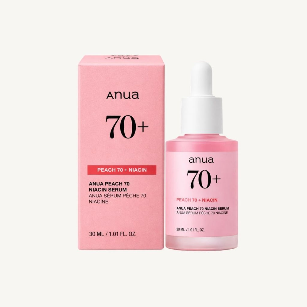 Siero viso coreano Anua Peach 70 Niacin Serum per pelle luminosa e uniforme