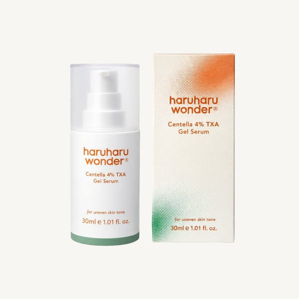 Haruharu Wonder Centella 4% TXA Dark Spot Go Away Serum con confezione