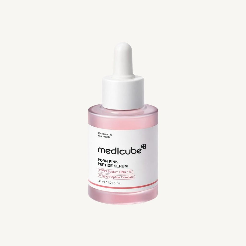 Siero viso coreano Medicube PDRN Pink Peptide 30ml, trattamento concentrato per rigenerare e illuminare la pelle