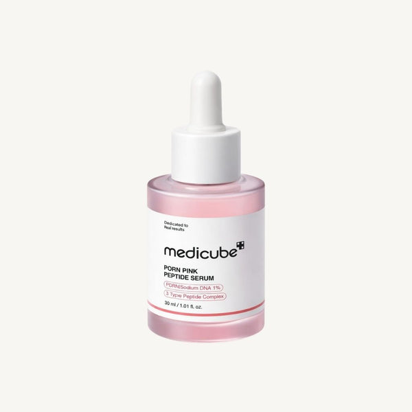 Siero viso coreano Medicube PDRN Pink Peptide 30ml, trattamento concentrato per rigenerare e illuminare la pelle