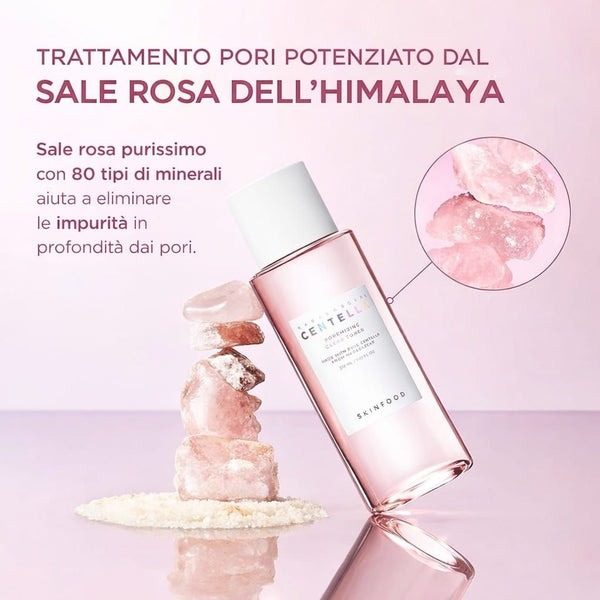Effetto purificante e rinfrescante di SKIN1004 Madagascar Centella Poremizing Clear Toner 210 ml, per pelle opaca, levigata e con pori affinati