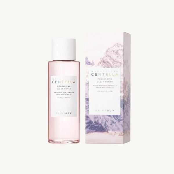 SKIN1004 Madagascar Centella Poremizing Clear Toner 210 ml con confezione originale, tonico delicato per purificare e affinare i pori