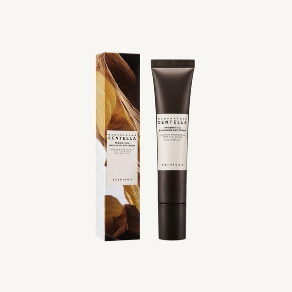 SKIN1004 Madagascar Centella Probio-Cica Bakuchiol Eye Cream 20 ml con confezione originale, trattamento idratante e rassodante per il contorno occhi.
