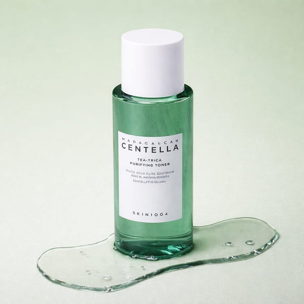 Skincare routine coreana con SKIN1004 Madagascar Centella Tea-Trica Purifying Toner per pelle equilibrata