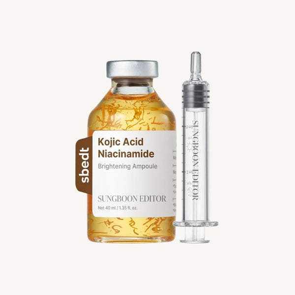 Applicatore di Sungboon Editor Kojic Acid Niacinamide Brightening Ampoule 40ml per un dosaggio preciso del siero viso.