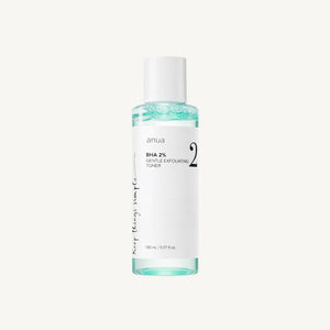 Tonico viso coreano Anua BHA 2 Gentle Exfoliating Toner per esfoliazione delicata