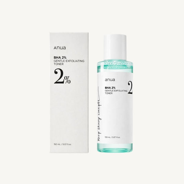 Tonico viso Anua BHA 2 Gentle Exfoliating Toner con confezione originale