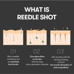 Texture di VT Cosmetics Reedle Shot 100 50 ml: formula leggera con micro-attivi, si assorbe rapidamente lasciando la pelle levigata.